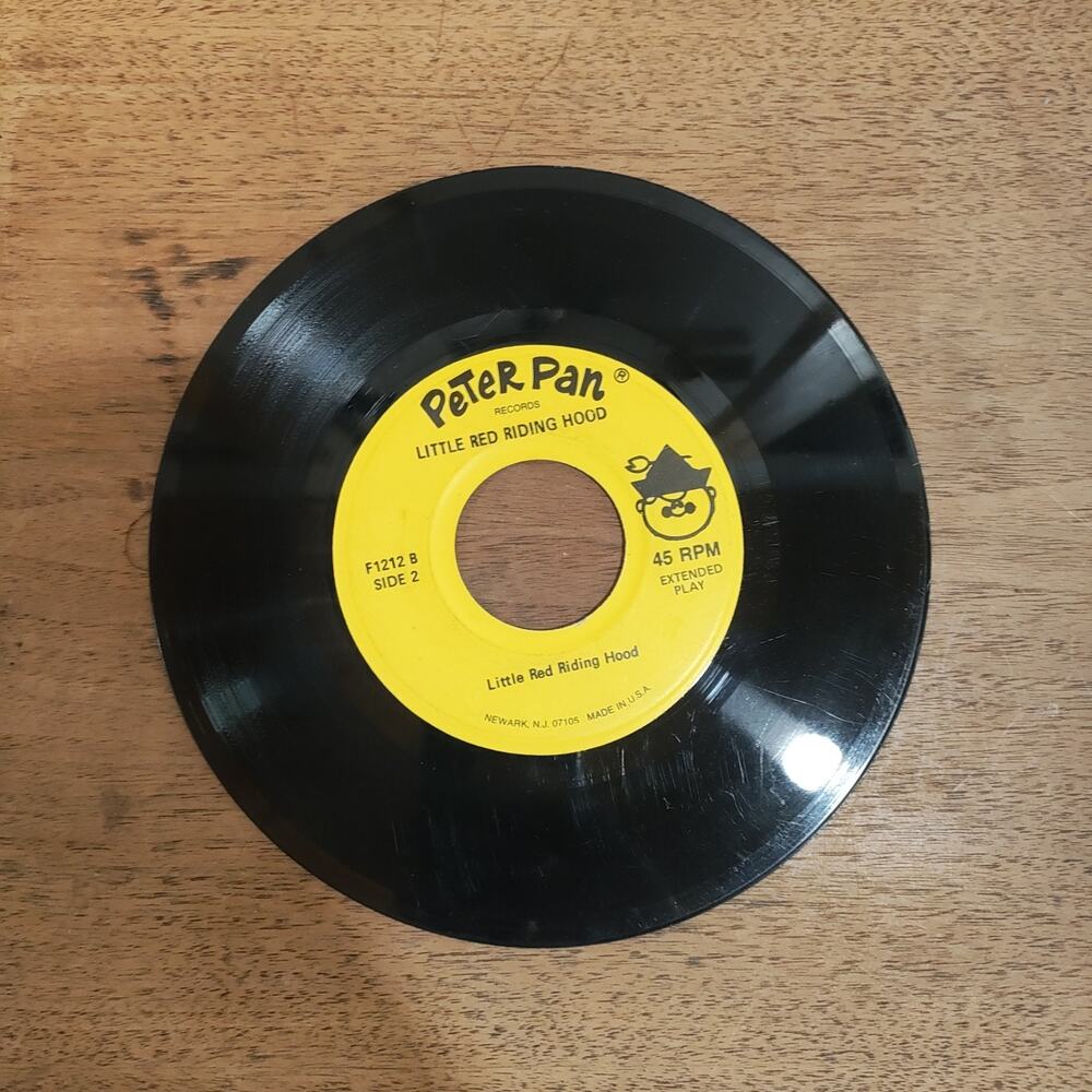Peter Pan Records Little Red Riding Hood 45 RPM No Book Or Sleeve
